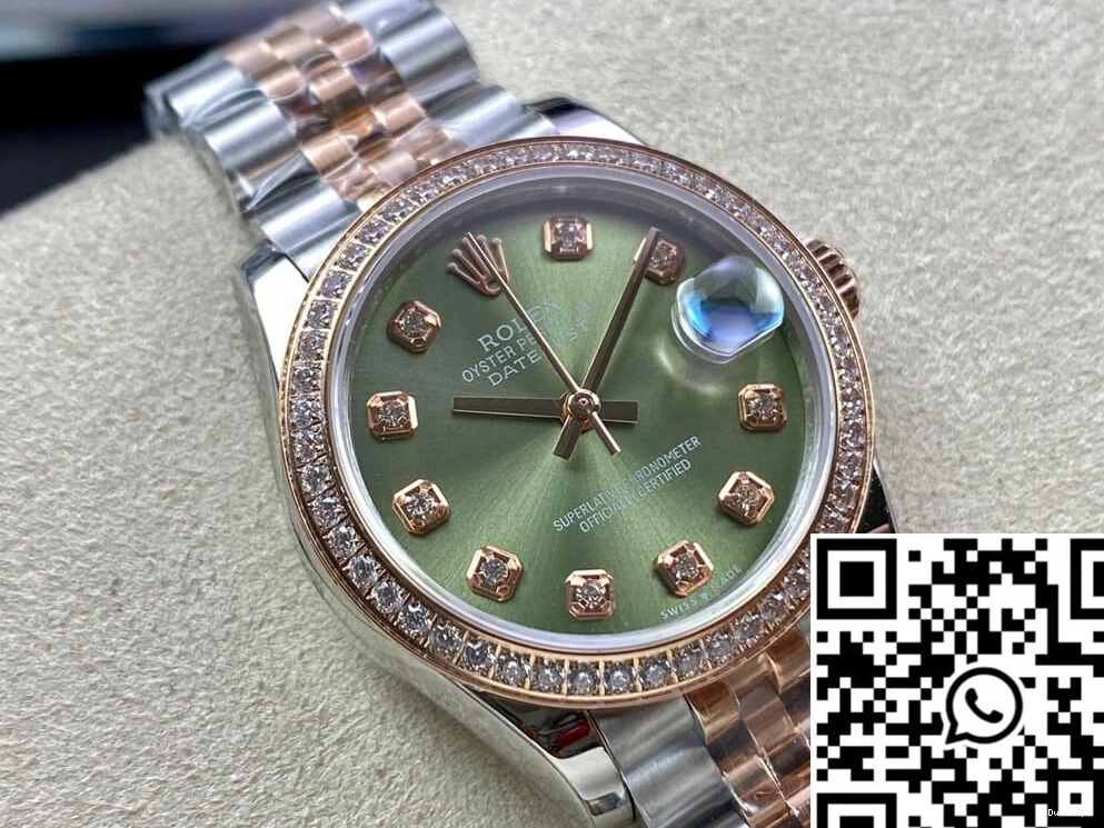 Dial EW Green Datejust Factory Rolex Diamond-set 31MM 0206